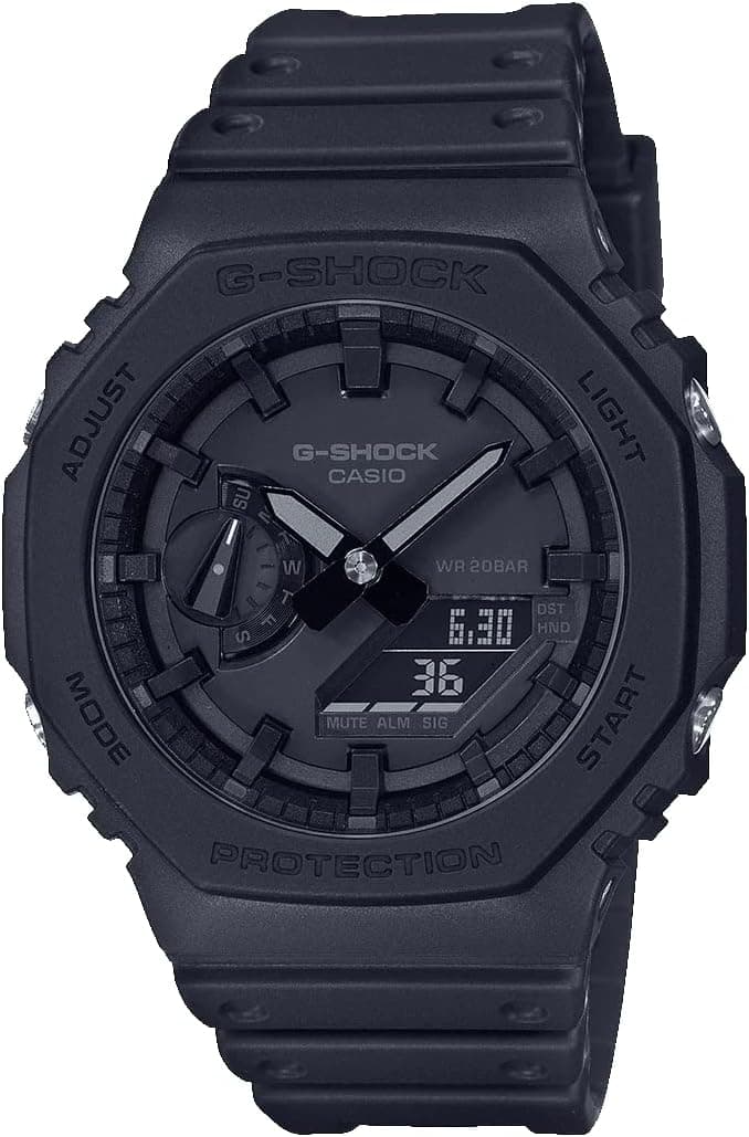 Casio G-Shock GA-2100 all-black CasiOak watch