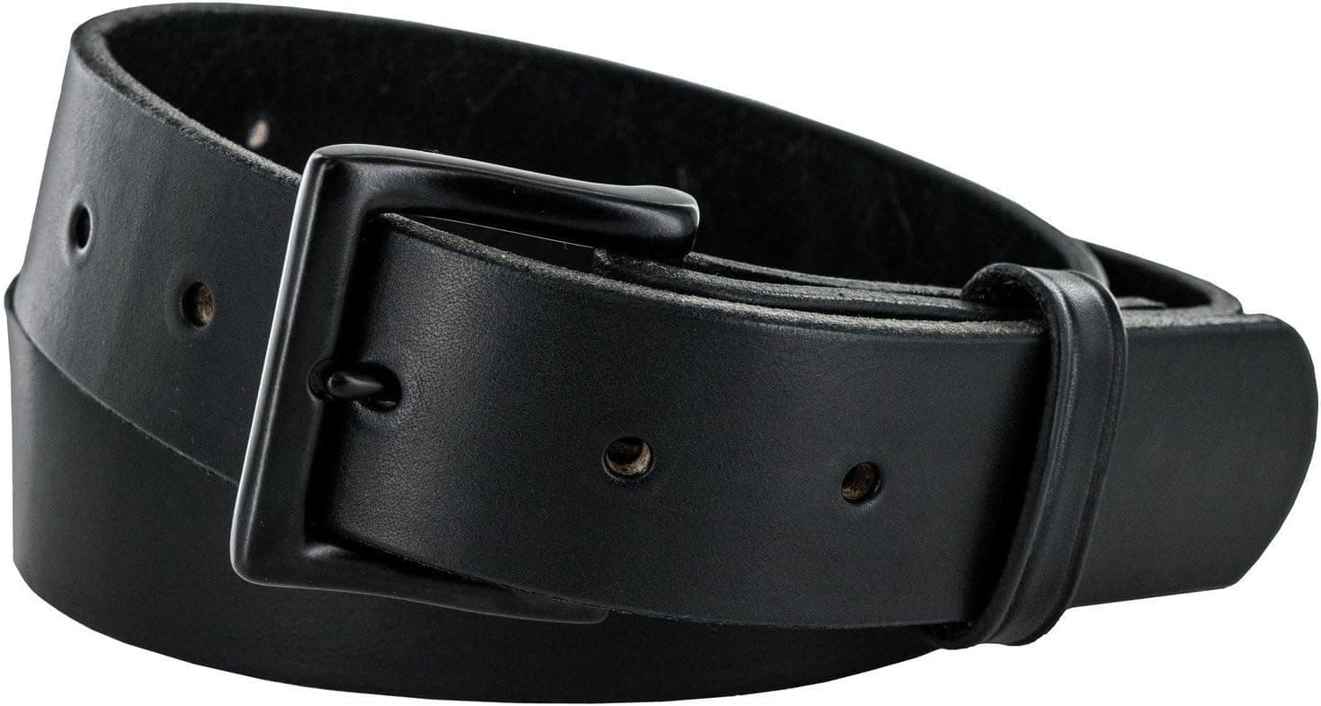 Hanks Everyday full-grain leather belt in black