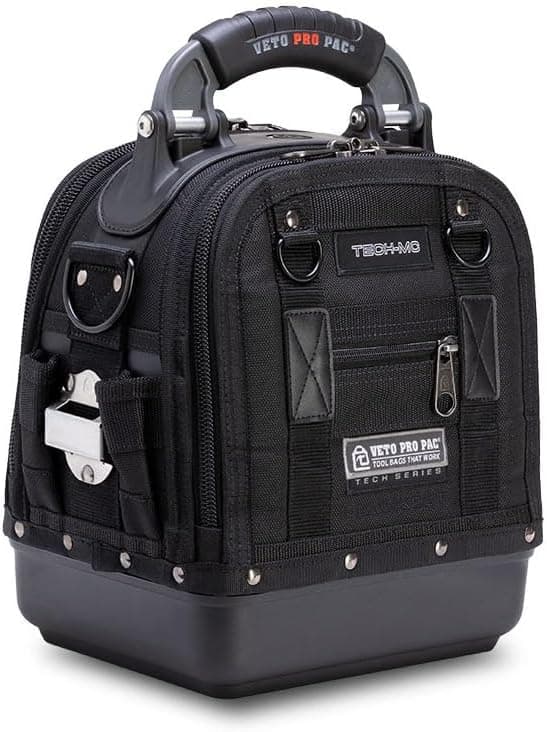 Veto Pro Pac Tech-MC Blackout compact tool bag with pockets